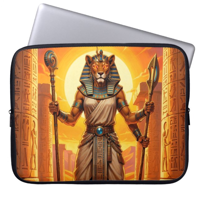 Sekhmet – Löwenköpfige Kriegsgöttin Laptop Fodral (Framsidan)