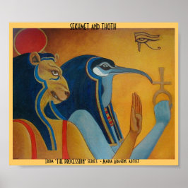 Sekhmet och Thoth Poster