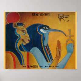Sekhmet och Thoth Poster