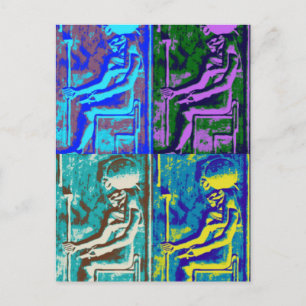 Sekhmet popart-vykort vykort