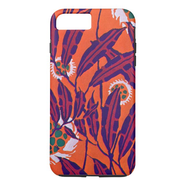 Sékilles Art Deco-Blommigt Case-Mate iPhone Skal (Baksida)