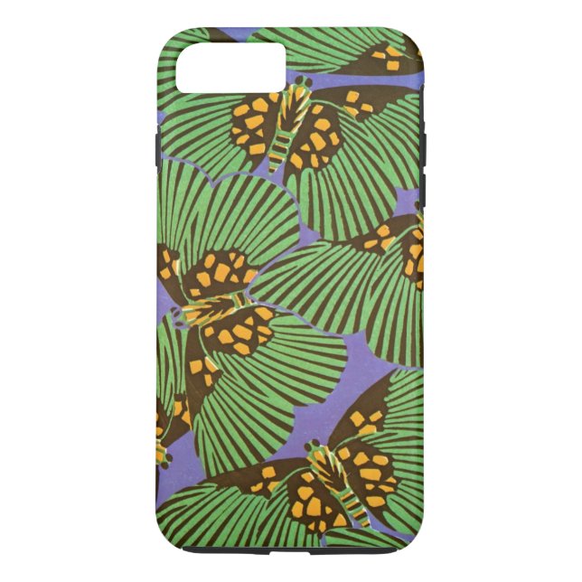 Sékilles Art Deco Butterflies Case-Mate iPhone Skal (Baksida)
