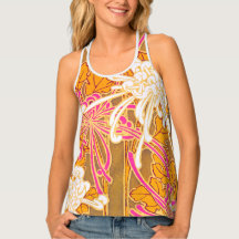 Sékilles Art Deco Rosa and White Flowers