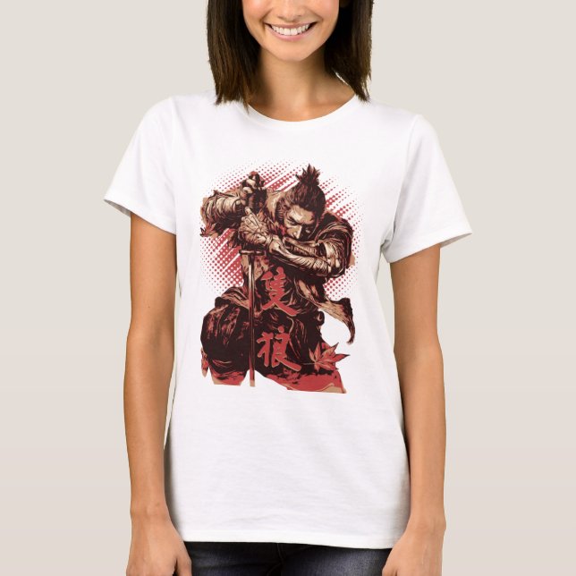 Sekiro Shadows Die Twice T-ShirtSekiro Shadows Die T Shirt (Framsida)