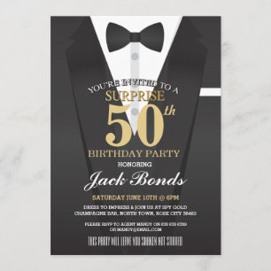 SEKRET AGENT SPY BOW TID SURPRISE FÖDELSEDAGSFEST INBJUDNINGAR