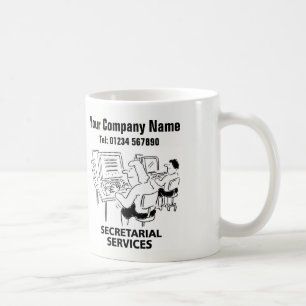 Sekretariatstjänster Tecknad Mugg