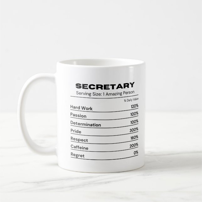 Sekreterare Assistent Cool Administratör Kaffemugg (Vänster)