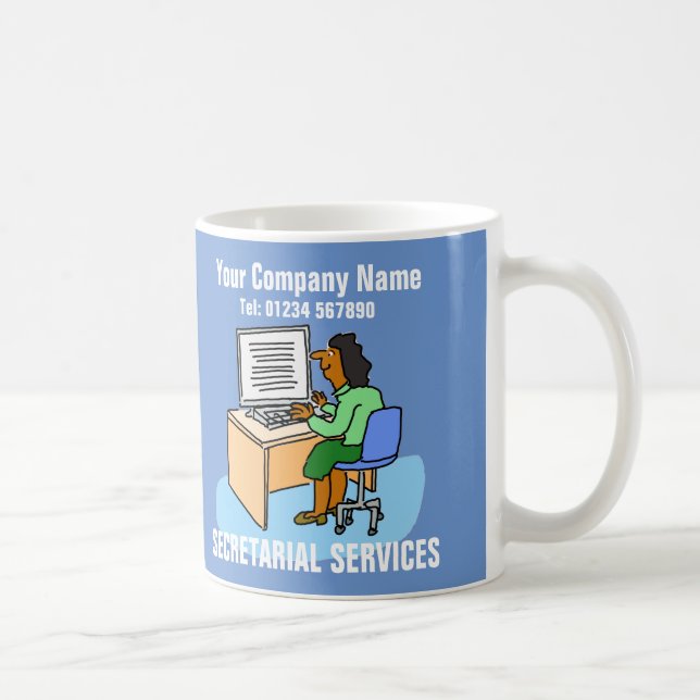 Sekreterare i Office-Tecknaden Kaffemugg (Höger)