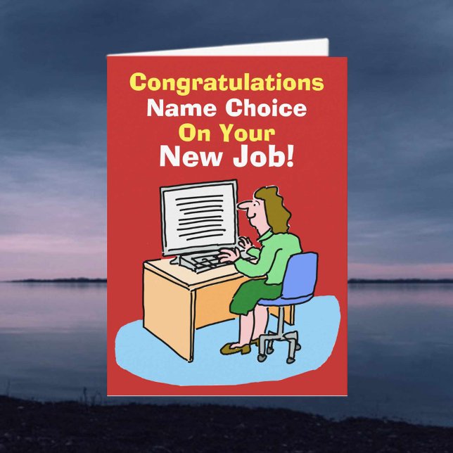 Sekreterare, personlig assistent eller typist. Nyt Kort (Skapare uppladdad)