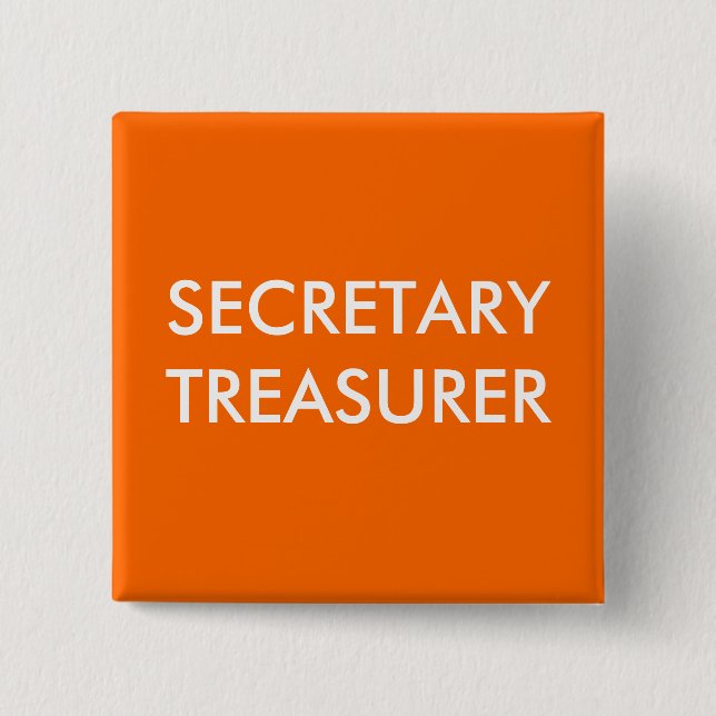 SEKRETERARE TREASURER KNAPP (Framsida)