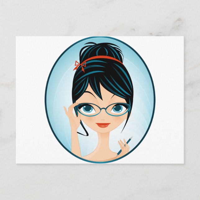 sekreterare vykort (Framsida)