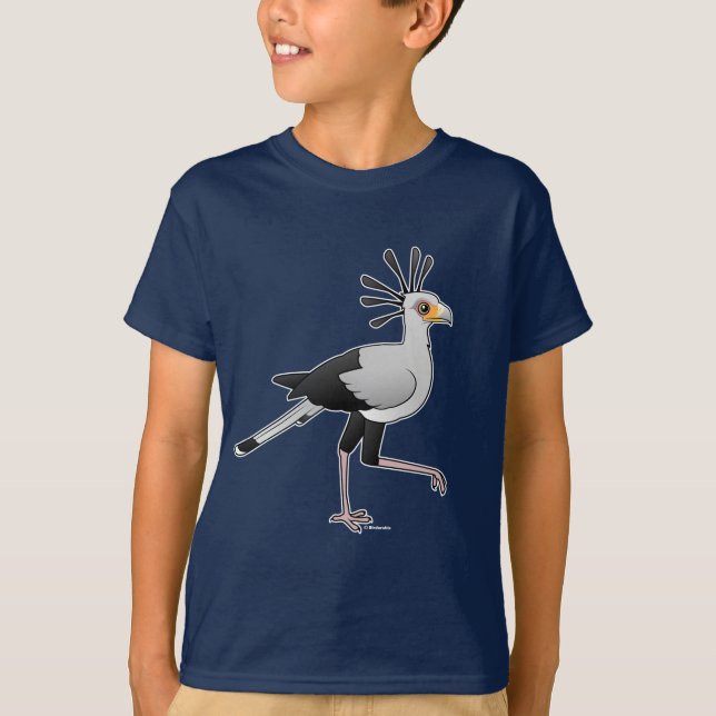 Sekreterarefågel T-shirt (Framsida)