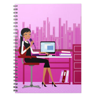 Sekreterarefotoanteckningsbok (80 sidor B&W) Anteckningsbok Med Spiral