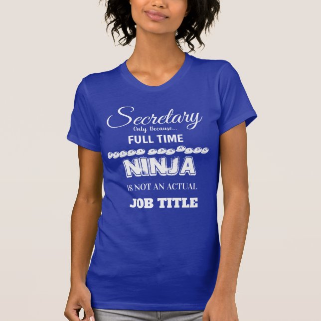 Sekreterareskjorta T Shirt (Framsida)