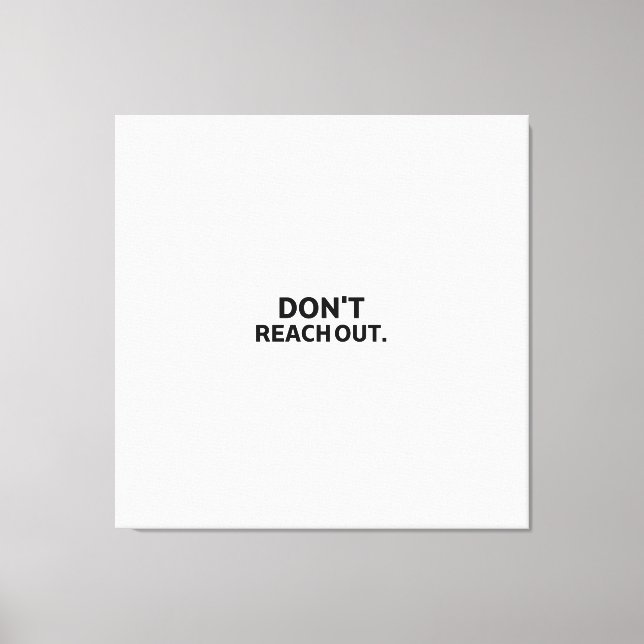 Sekretessperimetern | Räck inte ut dig stort  Canvastryck (Framsida)