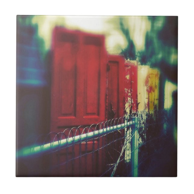 Sekretessstängningsdörrar Kakelplatta (Framsidan)