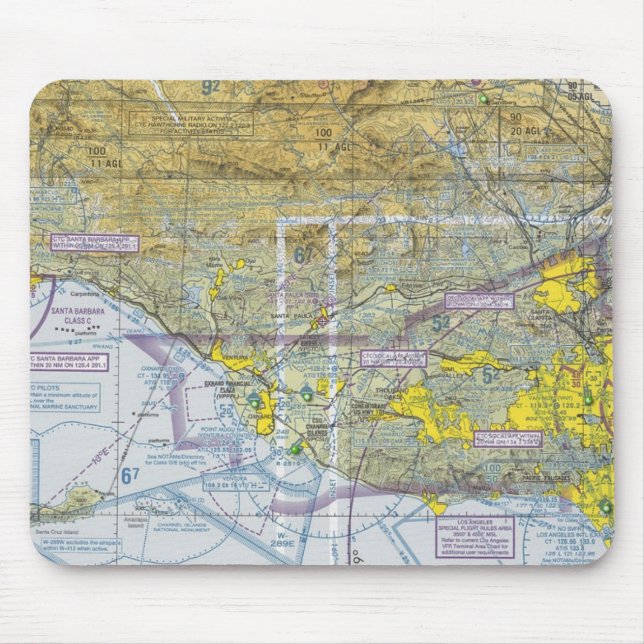 Sektions- kartlägga Mousepad Musmatta (Framsidan)