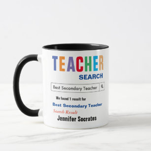 Sekundär Best Teacher-gåva Mugg