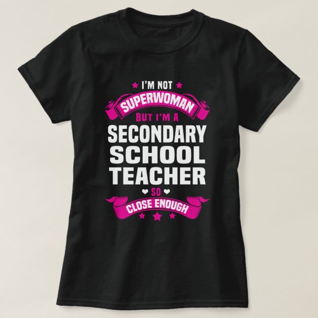 Sekundär skollärare t shirt (Design framsida)