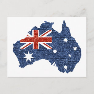 sekvens australiensisk flagga vykort