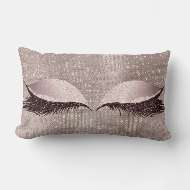  sekvens för sömn av Glitter i öga Lumbarkudde (Framsida)