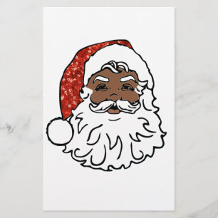 sekvenser svart jultomten brevpapper