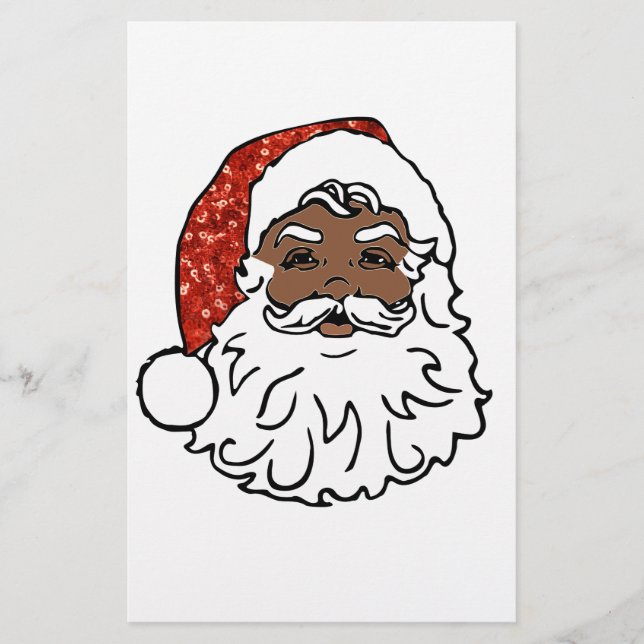 sekvenser svart jultomten brevpapper (Framsida)