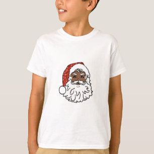 sekvenser svart jultomten t-shirt