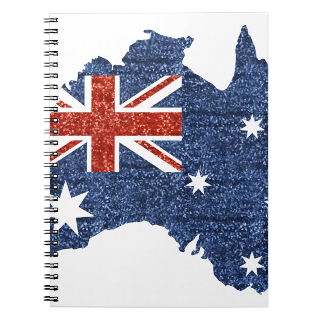 sekvin australisk flagga anteckningsbok (Framsidan)