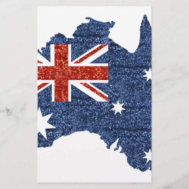sekvin australisk flagga brevpapper (Framsida)