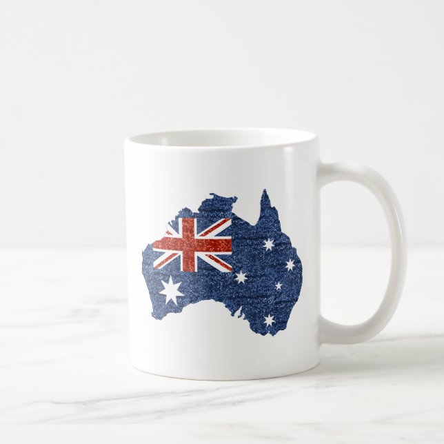 sekvin australisk flagga kaffemugg (Höger)