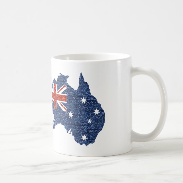 sekvin australisk flagga kaffemugg (Höger)