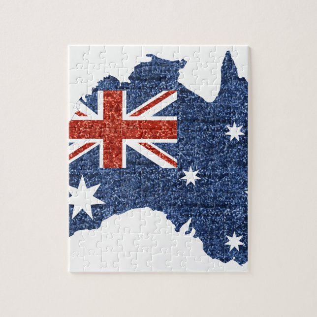 sekvin australisk flagga pussel (Vertikal)