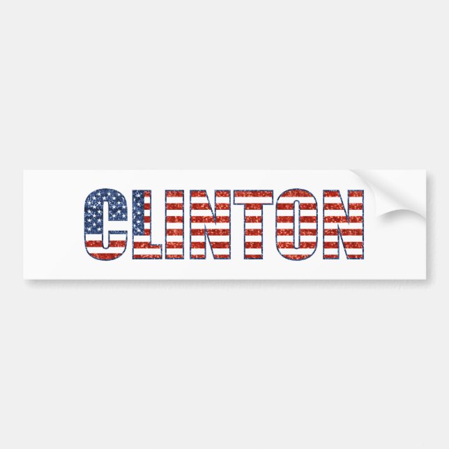 sekvin Clinton Bildekal (Framsidan)