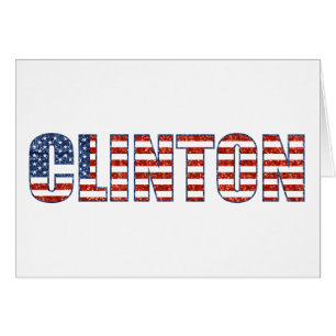 sekvin Clinton Hälsningskort