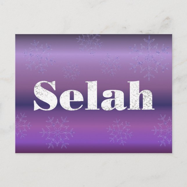 Selah Välkommen Kort (Framsida)