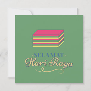 Selamat Hari Raya / Islamiska Firande Hälsning Kort