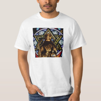 Selassie davidsstjärnabakgrund tee shirt