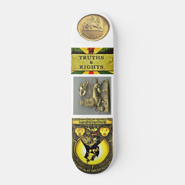 SELASSIE I RASTA Skateboard (Framsida)