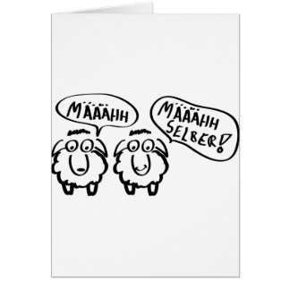 selber för määhhh för fårschafemääähhh! hälsningskort
