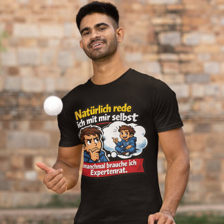 Selbstgespräch Humor Cartoon T Shirt