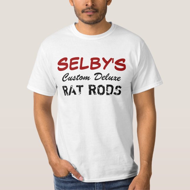SELBY beställnings- Deluxe, RÅTTASTÄNGER Tee Shirt (Framsida)