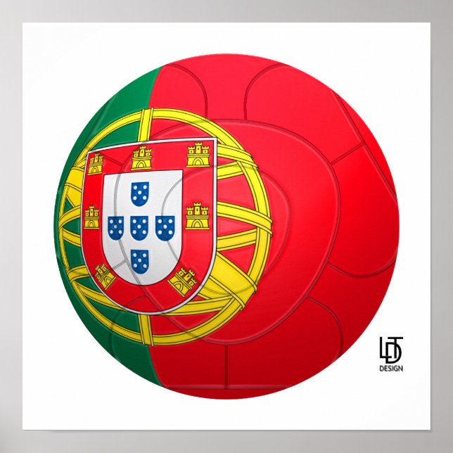 Selecção das Quinas - Portugal Football Poster (Framsidan)