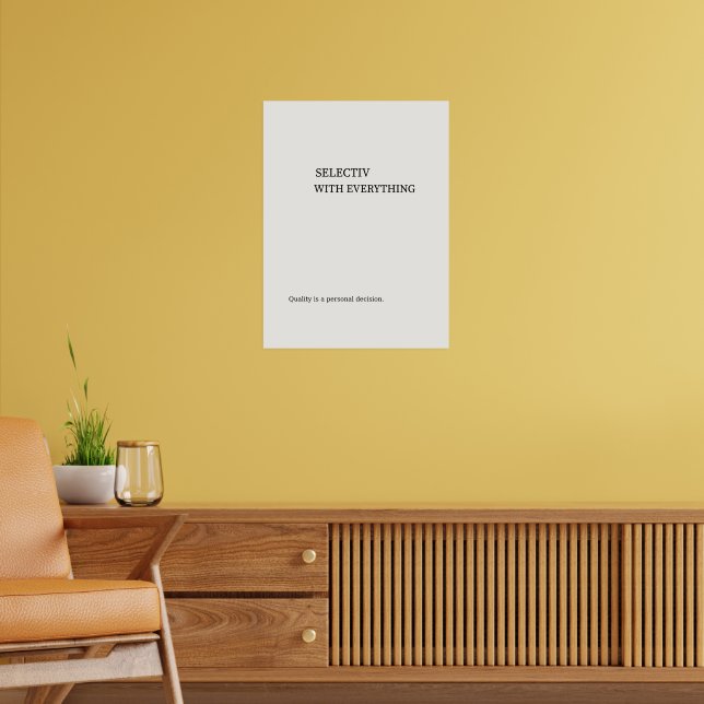 Selektiv minimalistisk väggkonst (Vardagsrum 2)