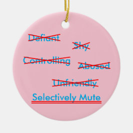 Selektiv missuppfattning 2 Metall-prydnadsföremål Julgransprydnad Keramik