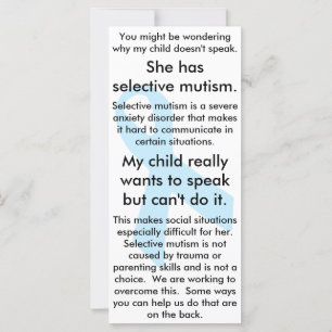 Selektiv Mutism Do's and Don'ts (hona)