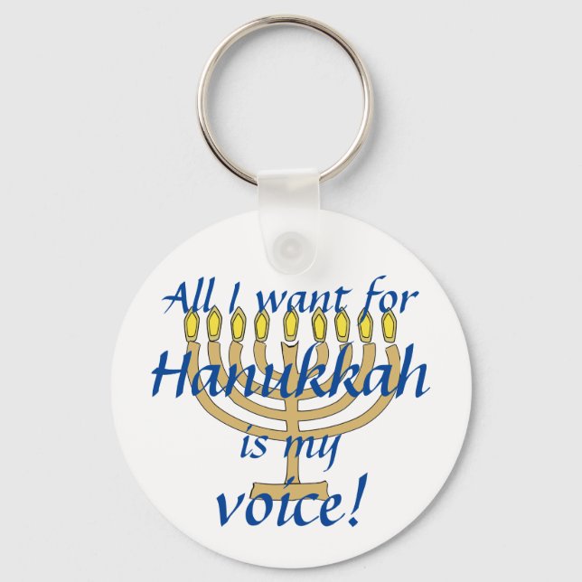 Selektiv Mutism Hanukkah Nyckelring (Framsida)