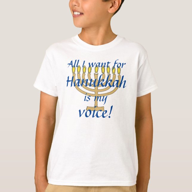 Selektiv Mutism Hanukkah T-Shirt (Framsida)