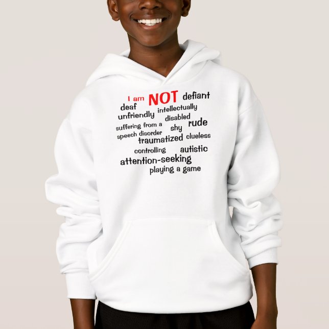 Selektiv Mutism Jag är INTE det T-shirt (Framsida)