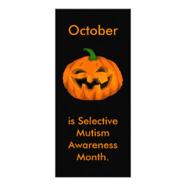 Selektiv Mutism - medvetandegrad Månad Reklamkort